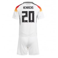 Nemecko Benjamin Henrichs #20 Domáci Detský futbalový dres ME 2024 Krátky Rukáv (+ trenírky)